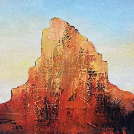 Painting Morning on Red Butte by Saxton Patricia | Painting