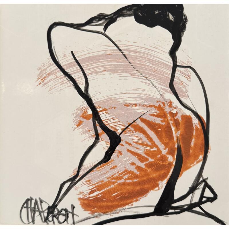Painting EMpreinte d'Automne 2 by Chaperon Martine | Painting Figurative Nude Acrylic
