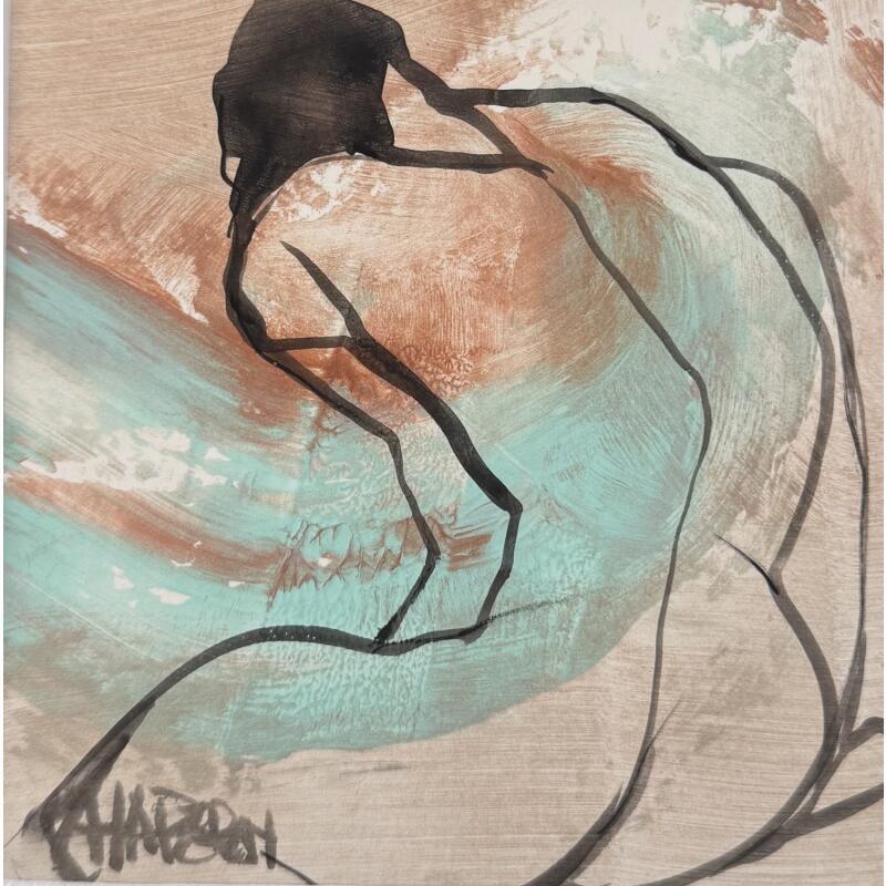 Painting Couleurs Tendresse by Chaperon Martine | Painting Figurative Nude Acrylic