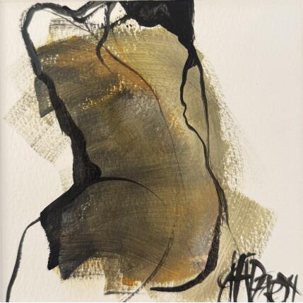 Gemälde Note d'argent 3 von Chaperon Martine | Gemälde Figurativ Acryl Akt