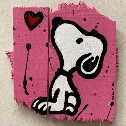 Pintura F1  snoopy love por Marie G.  | Pintura Pop art Acrílico, Madera Iconos pop