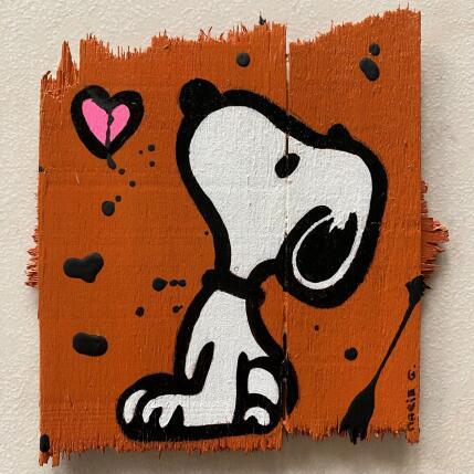 Pintura F1 snoopy love por Marie G.  | Pintura Pop art Acrílico, Madera Iconos pop