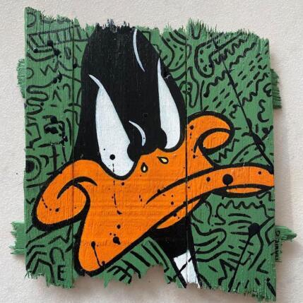 Pintura F2  Daffy et K.H. por Marie G.  | Pintura Pop art Acrílico, Madera Iconos pop