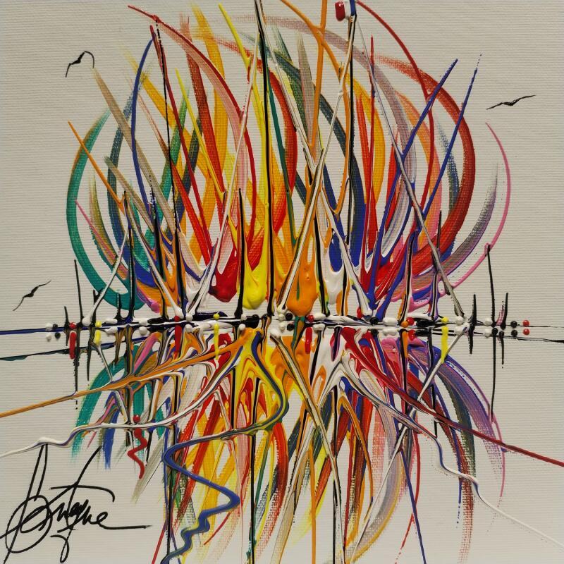 Painting les voiles en mer by Fonteyne David | Painting Figurative Acrylic