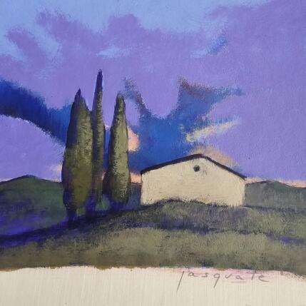 Gemälde Matin von Pasquale | Gemälde Figurativ Acryl Architektur, Landschaften, Natur