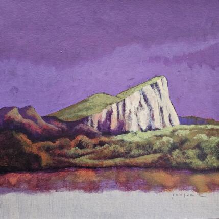 Gemälde Pic St Loup 8 von Pasquale | Gemälde Figurativ Acryl Architektur, Landschaften, Natur