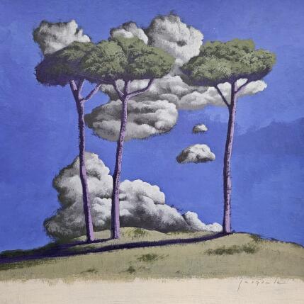Painting Quiétude by Pasquale | Painting Figurative Acrylic Architecture, Landscapes, Nature