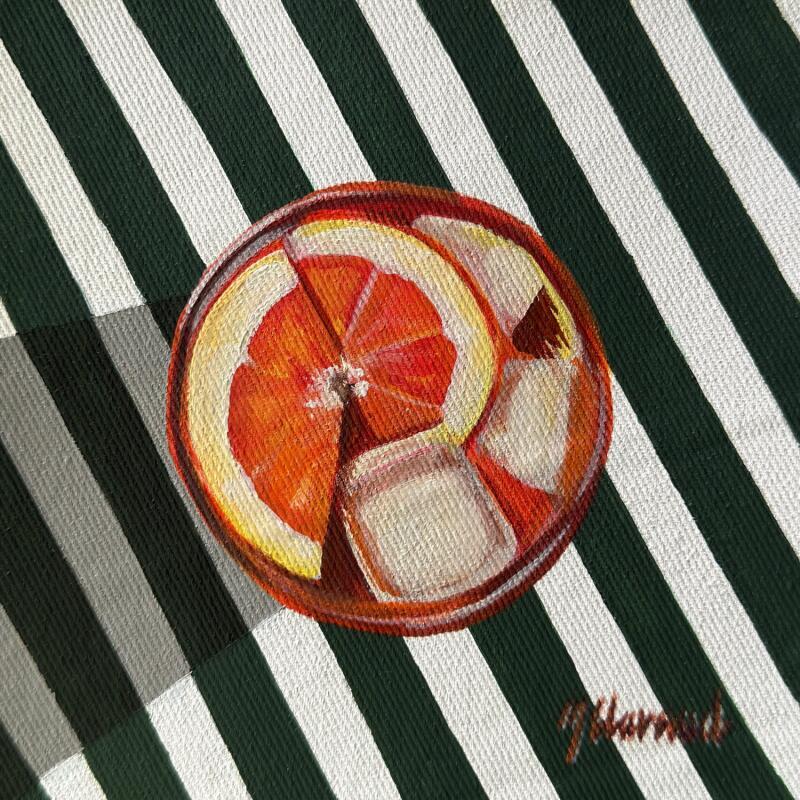 Painting DRINK N°3 - SPRITZ by Clavaud Morgane | Painting Figurative Acrylic