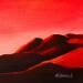 Painting BLAZING HILLS by Clavaud Morgane | Painting Figurative Acrylic
