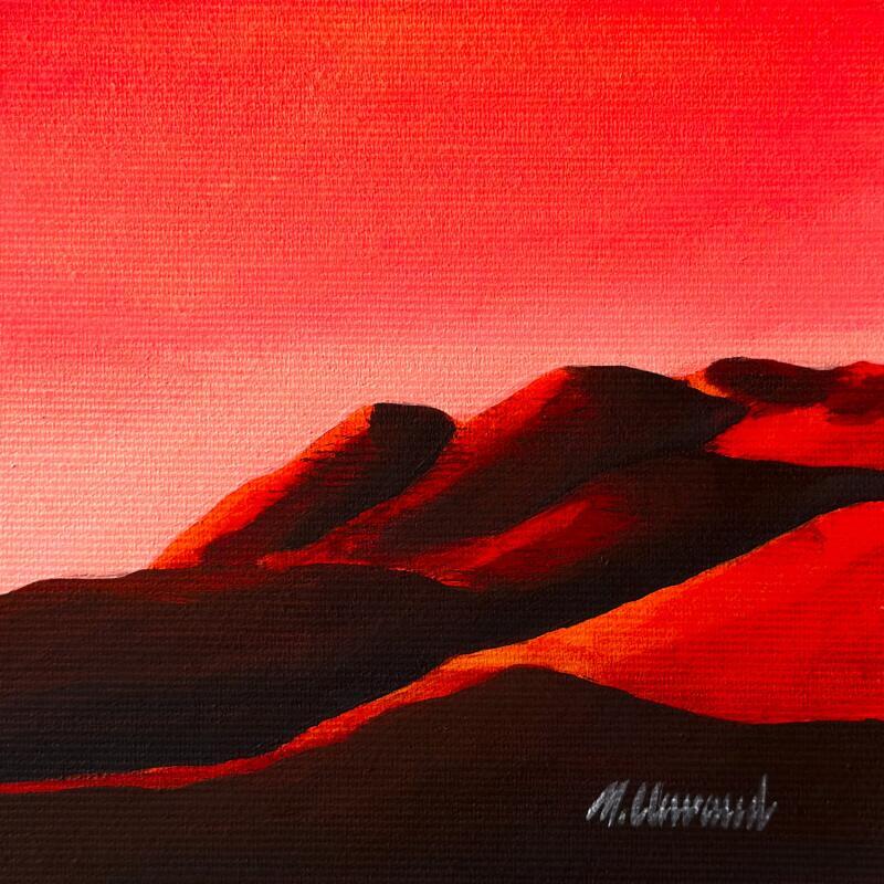 Painting BLAZING HILLS by Clavaud Morgane | Painting Figurative Acrylic