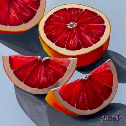 Painting GRAPEFRUIT PULP  by Clavaud Morgane | Painting Figurative Acrylic