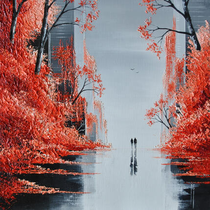 Pintura La danse des nuages por Galloro Maurizio | Pintura Figurativo Aceite Urbano