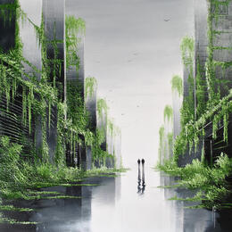 Peinture Le silence de la lumière par Galloro Maurizio | Tableau