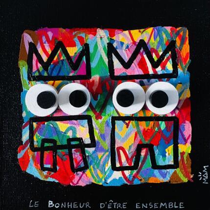 Peinture LOVE LOVE par Mam | Tableau Pop-art Acrylique, Collage Icones Pop, Portraits, Société