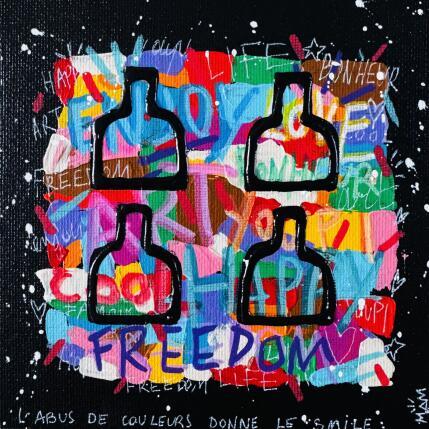 Peinture SMILE BOTTLES par Mam | Tableau Pop-art Acrylique Icones Pop, Natures mortes