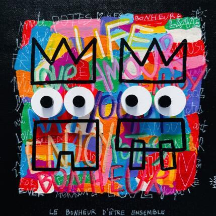 Peinture LES POTES par Mam | Tableau Pop-art Acrylique, Collage Icones Pop, Société