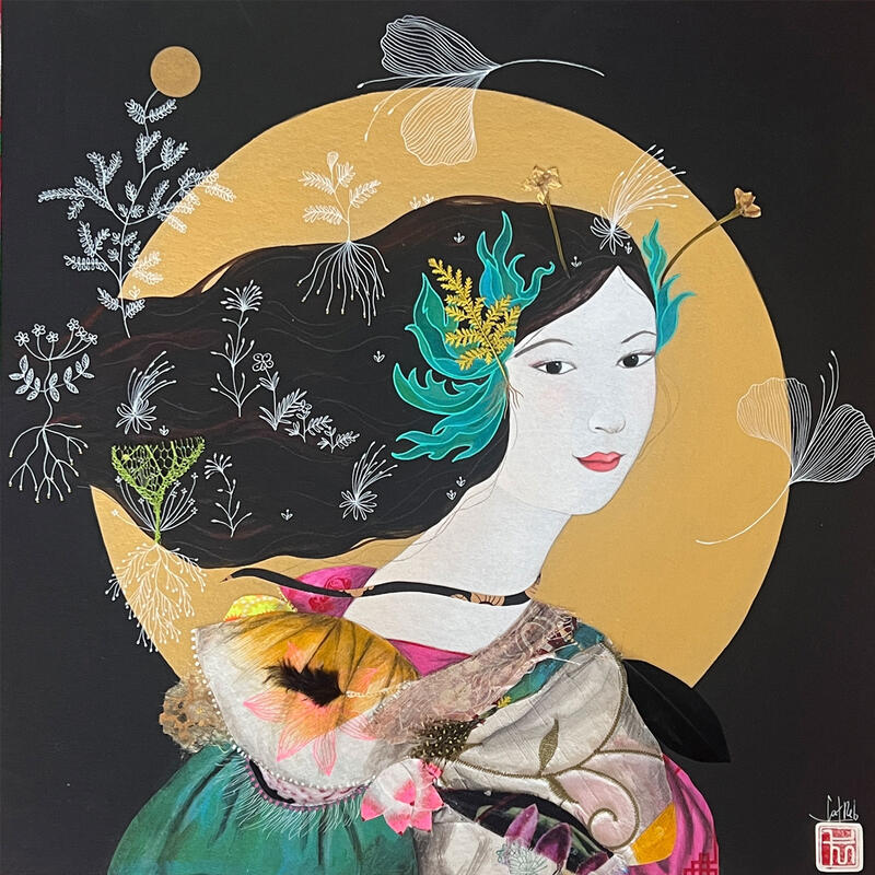 Peinture HARMONIA par Rebeyre Catherine | Tableau Art naïf Acrylique