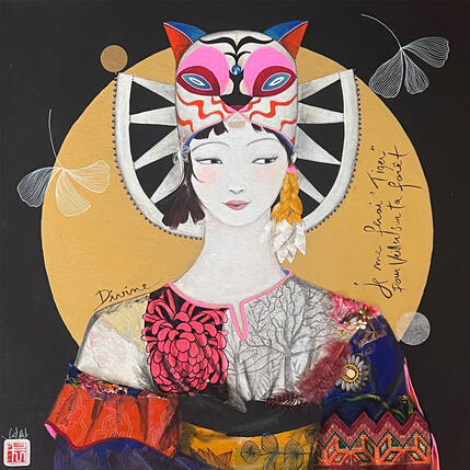 Peinture TIGER par Rebeyre Catherine | Tableau Art naïf Acrylique