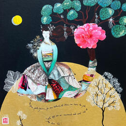 Painting SAUF PEUT ÊTRE TOI by Rebeyre Catherine | Painting Naive art Acrylic