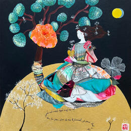 Painting GRANDIR DANS TON COEUR by Rebeyre Catherine | Painting Naive art Acrylic
