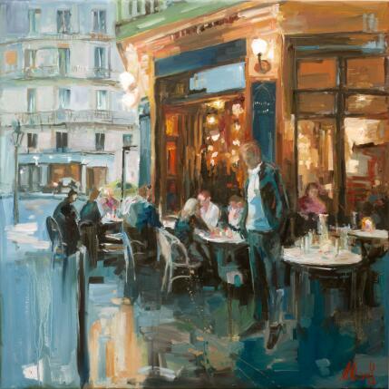 Painting Reflections of a Passing Hour by Klemens Alexandr | Painting Impressionism Oil Architecture
