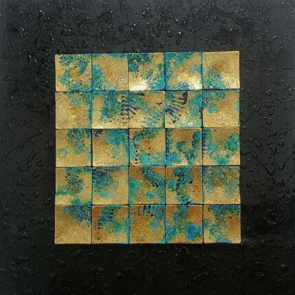 Painting Loop by Bauquel Véronique | Painting Abstract Gluing Minimalist