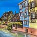 Painting Sur les quais de Colmar by Touras Sophie-Kim | Painting Realism Still-life Oil