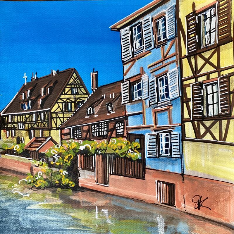 Painting Sur les quais de Colmar by Touras Sophie-Kim | Painting Realism Still-life Oil