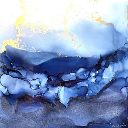 Painting Bleu Velvet 2787 by Depaire Silvia | Painting Abstract Acrylic Pop icons