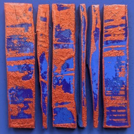 Painting Bc6 street bleu cuivre by Langeron Luc | Painting Subject matter Acrylic, Resin, Wood