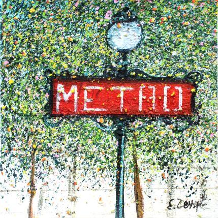 Painting METRO by Dessapt Elika | Painting Impressionism Acrylic, Sand