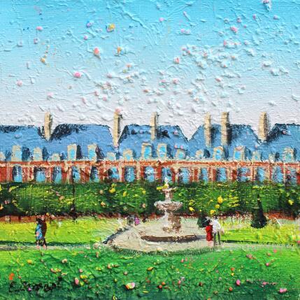 Painting Mini Marais by Dessapt Elika | Painting Impressionism Acrylic, Sand
