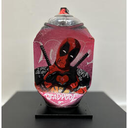 Sculpture DEADPOOL  by Lemoine Mael | Sculpture Pop-art Acrylic, Graffiti Pop icons