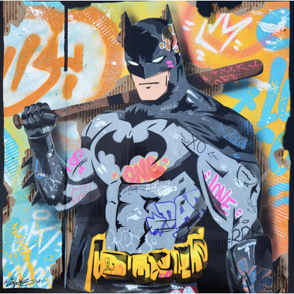 Painting DARTH BATMAN by Lemoine Mael | Painting Pop-art Acrylic, Graffiti Pop icons