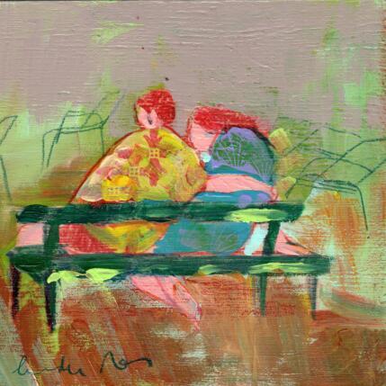 Peinture Aimer, Sarah par Ral Lourdes | Tableau Figuratif Acrylique, Bois, Gouache Scènes de vie