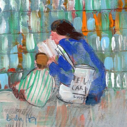 Peinture Sous le regard par Ral Lourdes | Tableau Figuratif Acrylique, Bois Portraits