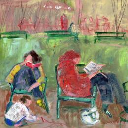 Painting Les après-midis dans le Jardin du Luxembourg by Ral Lourdes | Painting