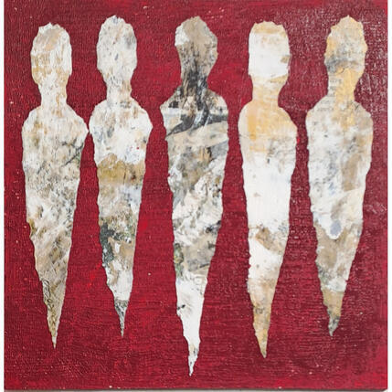 Peinture Cinabre Blanc par Rocco Sophie | Tableau