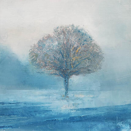 Painting Arbre hivernal by Levesque Emmanuelle | Painting  Oil