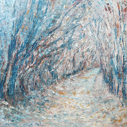 Painting Hiver by Levesque Emmanuelle | Painting  Oil