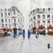 Peinture Un après-midi en ville par Raffin Christian | Tableau Figuratif Urbain Huile