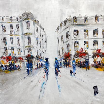 Peinture Un après-midi en ville par Raffin Christian | Tableau Figuratif Huile Urbain