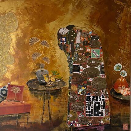 Painting B by Romanelli Karine | Painting Figurative Acrylic, Gluing Life style