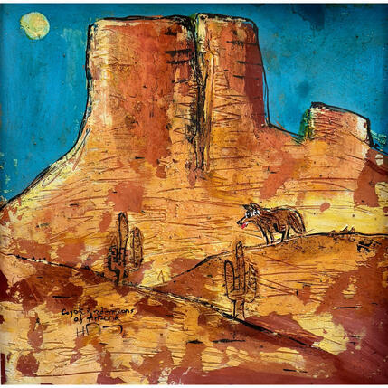Painting In The Red Rocks of Sedona by Maury Hervé | Painting