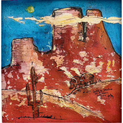 Painting Cactus in AZ by Maury Hervé | Painting