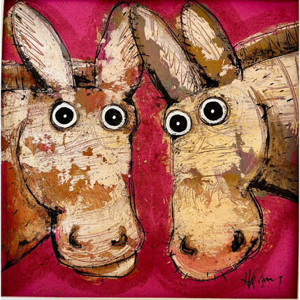 Painting Donkeys! by Maury Hervé | Painting
