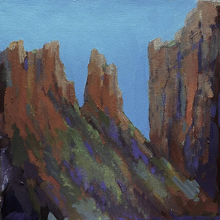 Painting Sunset Reflections by Carrillo Cindy  | Painting Figurative Oil Landscapes