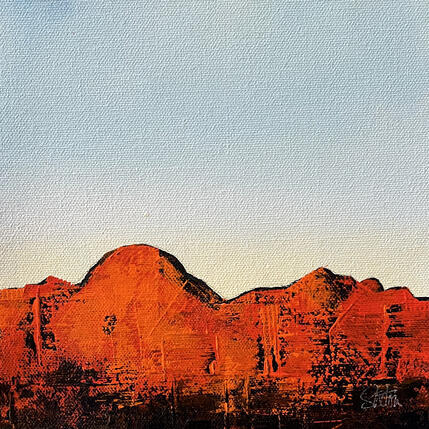 Painting Capitol Butte by Saxton Patricia | Painting  Pop icons