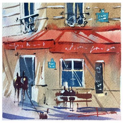 Pintura Café parisien  por Bailly Kévin  | Pintura