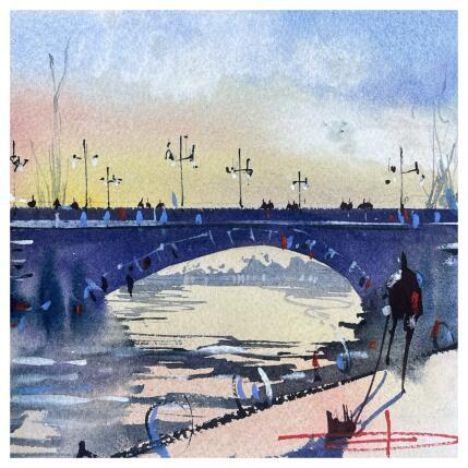 Painting les ponts de Paris by Bailly Kévin | Painting